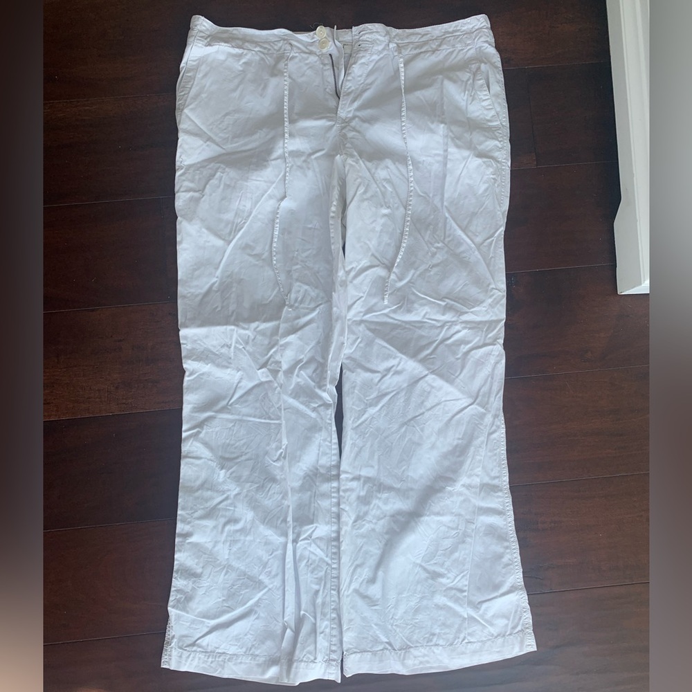 LOFT white cotton size 12 pants